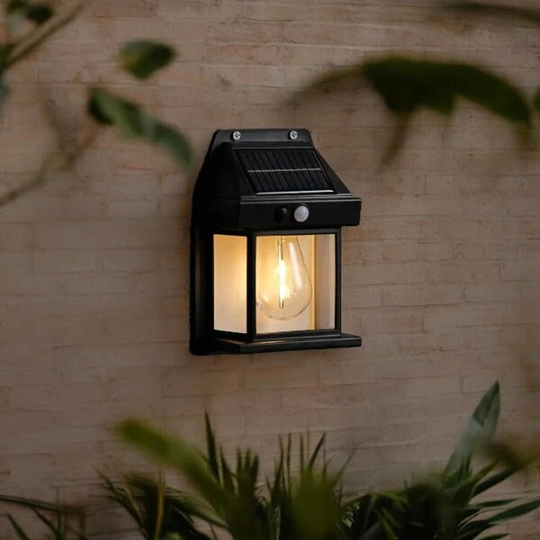 Lámpara solar con sensores de movimiento para exteriores